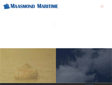 Tablet Screenshot of maasmondmaritime.com